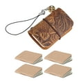 thumbnail image 1 of Sturdy Leather Pocket Notebook Multipurpose Leather Pocket Writing Book Key Chain for or Academic Use, 1 of 8