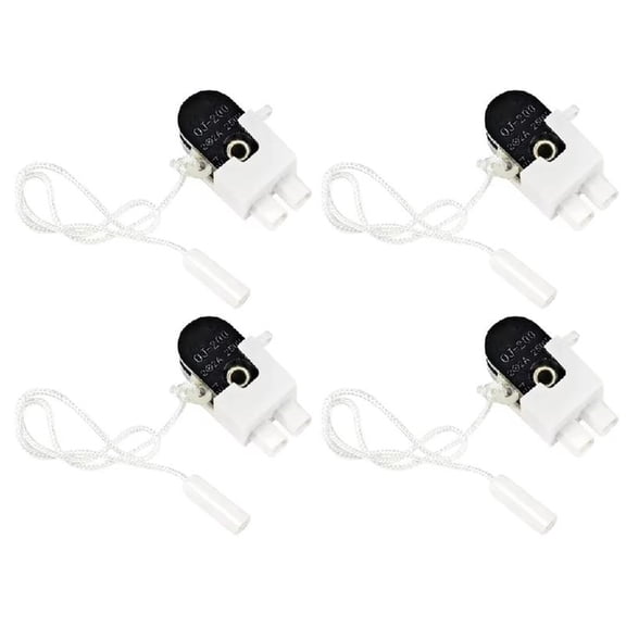 Sturdy Lighting Cord Switches Accessory for Ceiling Wall Lamp Pack of 4