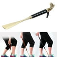 thumbnail image 1 of Sturdy Long Handle Shoehore Shoe Helper Shoe Store Long Handled house tools 56cm Black Horse, 1 of 8