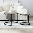 thumbnail image 1 of Sturdy MDF+Metal Construction / Living Room, Bedroom & Balcony Use / Space - Saving Nesting Table Set, 1 of 3