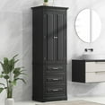 thumbnail image 1 of Sturdy Material Three Drawers Adjustable Shelf Ktichen/Bathroom Storage Cabinet, 1 of 15