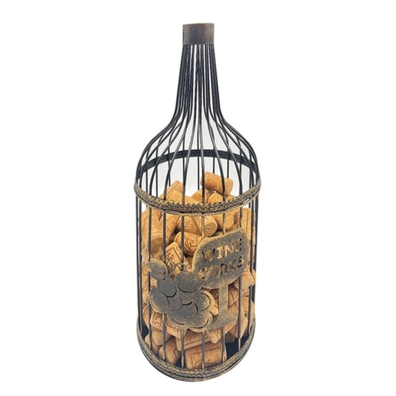 Sturdy Metal Cork Organizers Basket Breathable Design Spacious Capacity Easy Grip Handle Home Decors