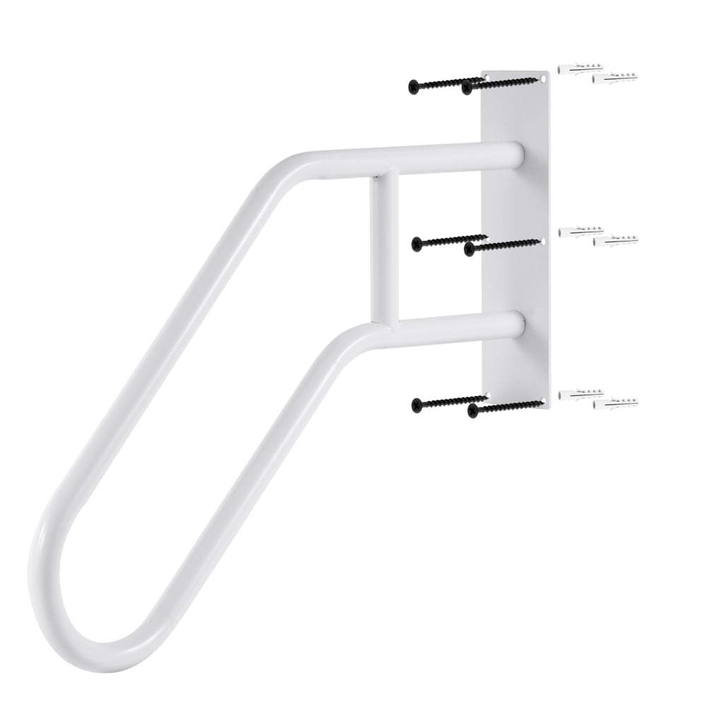 Sturdy Hand Rails Sturdy Metal Handrails for 1-3 Steps, 2-Pack U-Shaped Grab Bars for ...
