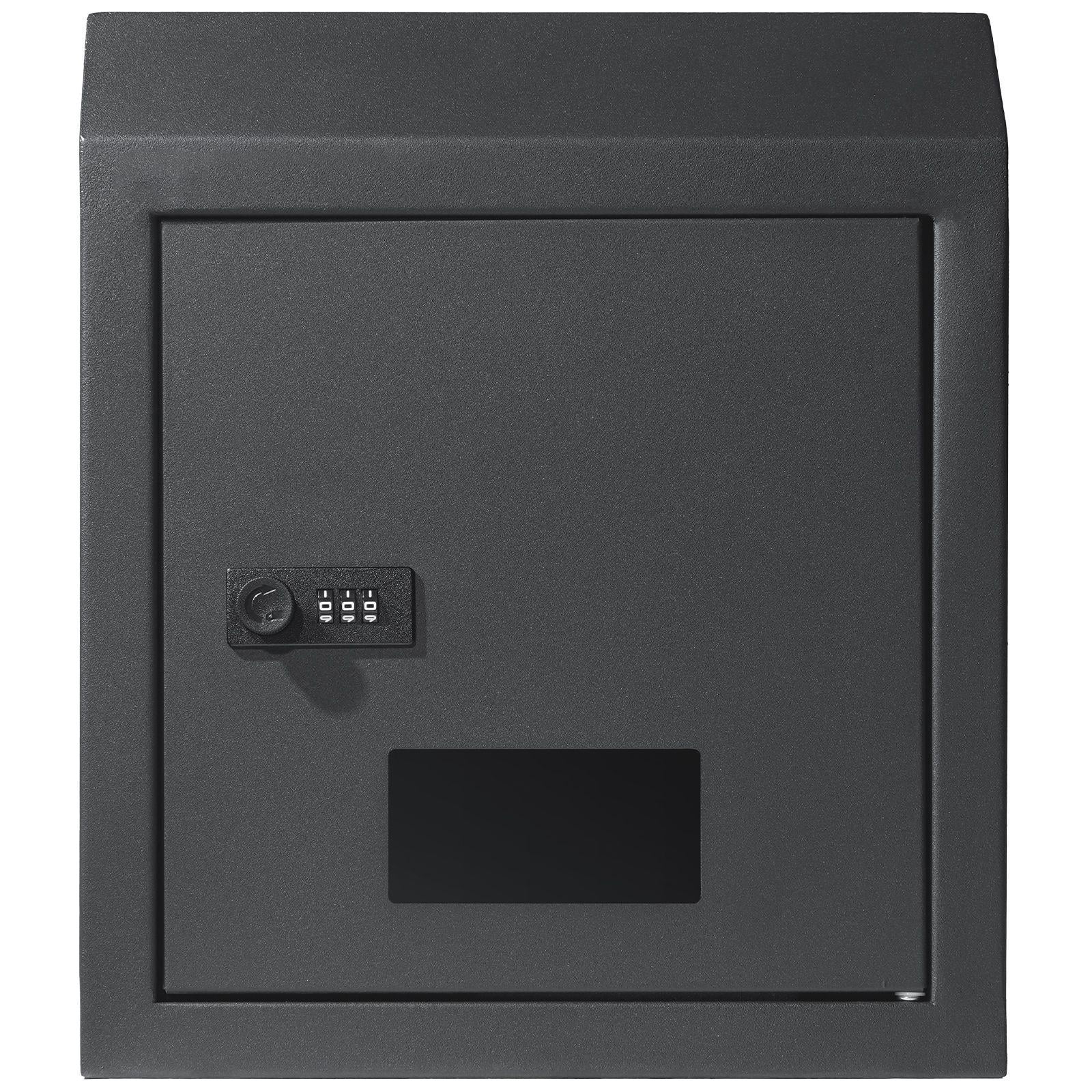 Key Lock Sturdy Sturdy Metal Key Locker with Combo Lock Wall Mountable 12 Inch Charcoal ...