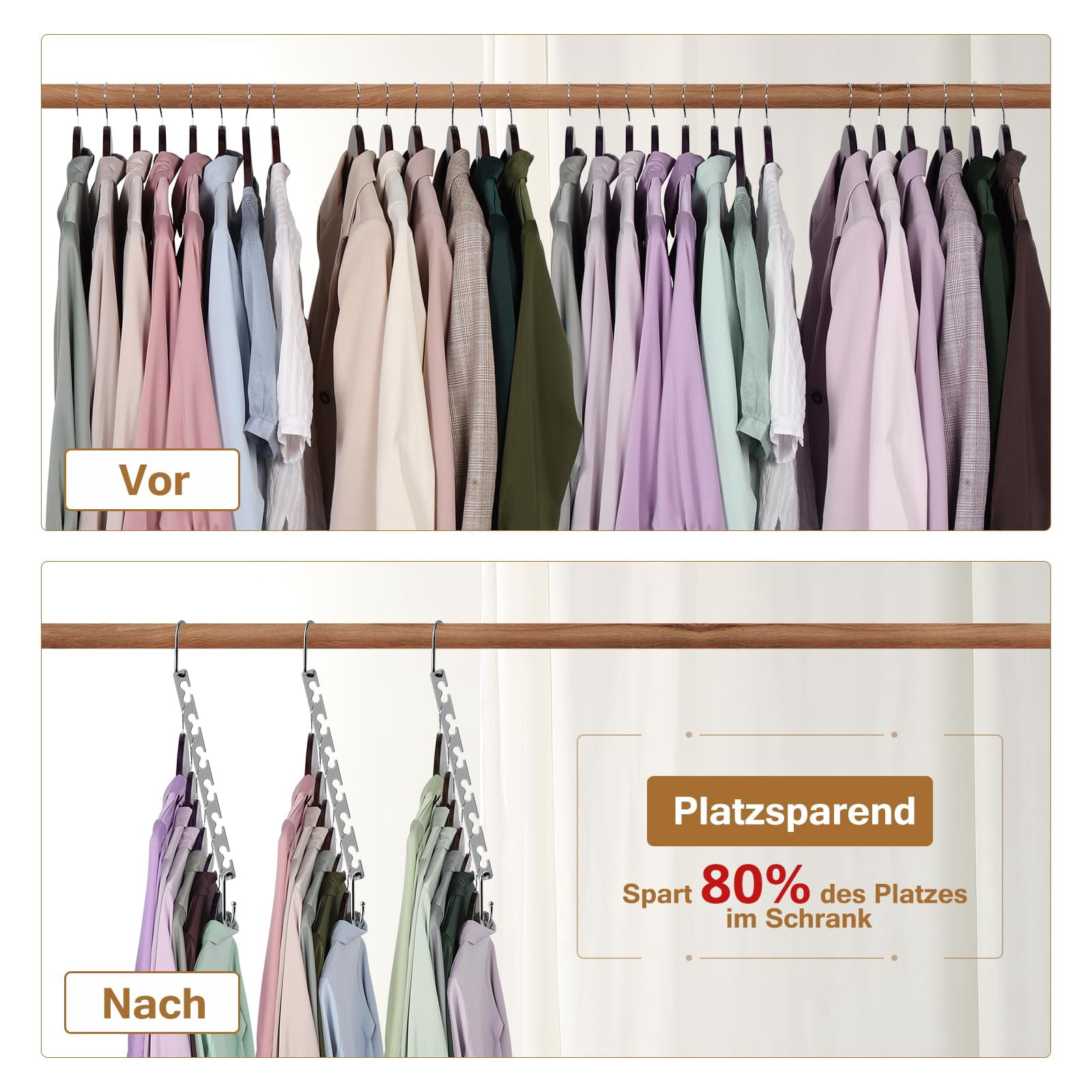 Sturdy Metal Magic Hangers for Closet Organization, 304 Stainless Steel ...
