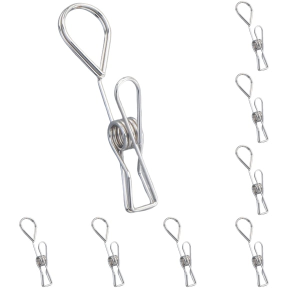 Sturdy Metal Note Clip, Table Number Stand, Seat Card Holder, Tripod Anti-Tip Stable Design, Ideal for Sign Display and Label Placement in Cake Shops, Dessert Shops and Bakeries,Silver*10(3.5")