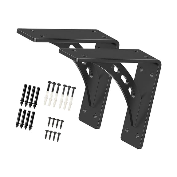 Sturdy Metal Triangle Bracket Metal Mantel Brackets Perfect for Wall Mounted Desk Heavy Duty Rustproof Design