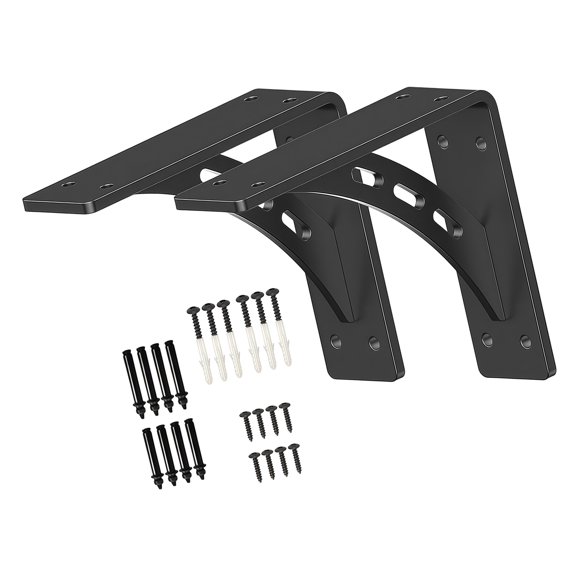 Sturdy Metal Triangle Bracket Metal Mantel Brackets Perfect for Wall Mounted Desk Heavy Duty Support Rustproof Design