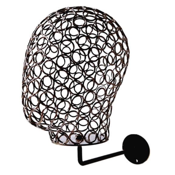 Sturdy Metal Wigs Holder And Hat Stand Sturdy Metal Wigs Stand Mannequin Head for Hats Caps Headdress and Headphones