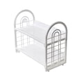 thumbnail image 1 of Sturdy Multi-Use 2-Layer Storage Rack Organizer for Kitchen Bathroom Pantry Office Dorm | Durable Plastic Shelves, Space-Saving Design, Easy Assembly, 1 of 5