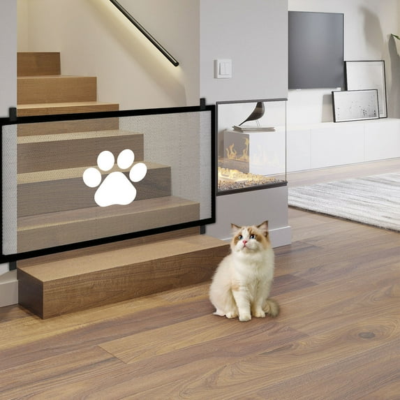 Sturdy No-Tool Pet Gate for Dogs & Cats - Easy Install Adjustable Size Pet-Friendly Barrier for Home Safety & Containment