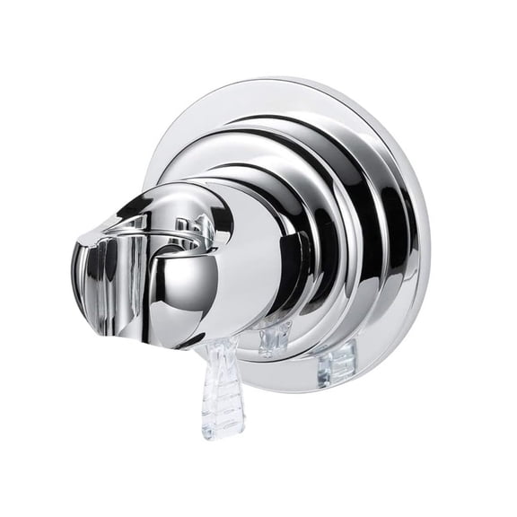 Sturdy Nonrust Steel Shower Holder Locking Suction Cup /Elderly Shower Accessory For Secure Bathroom Storage