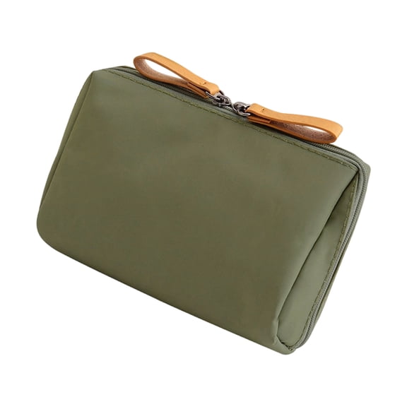 Sturdy Nylon Cosmetic Storage Bag With Interior Dividers for Daily Commutes and Weekends Trip