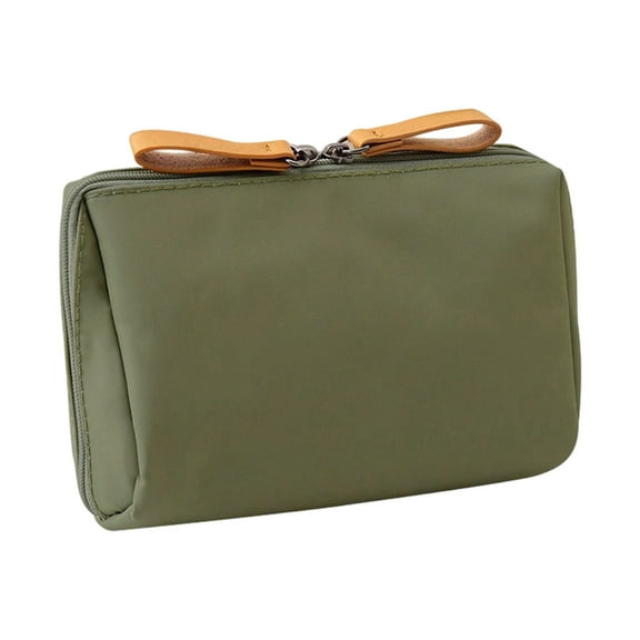 Sturdy Nylon Cosmetic Storage Bag With Interior Dividers for Daily Commutes and Weekends Trip