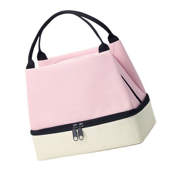 Sturdy Oxford Fabric Lunch Storage Case with Two Distinct Compartments