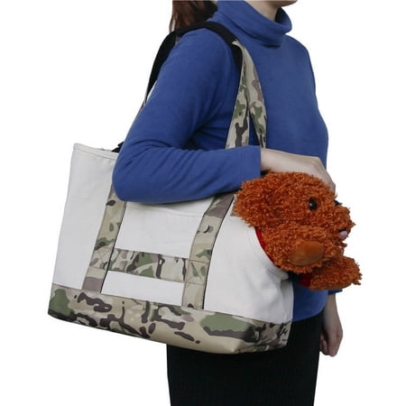 Sturdy Pet Carrier for Cats and Puppy,Portable Pet Carrier Tote with Bag-to-Harness Safety Tether & Secure Zipper Pockets