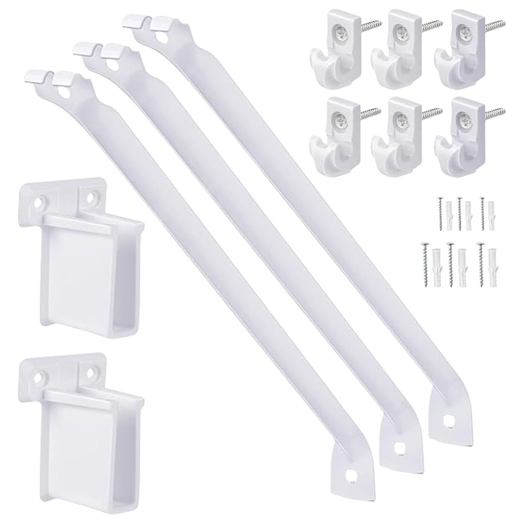 Sturdy Plastic 12Inch Wire Shelf Brackets for Home and Garage Daily Use