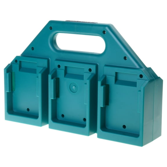 Sturdy Plastic Battery Storage System For 18V Batteries Holds 4 Or 6 Cells Compact Design Sturdy Organizers