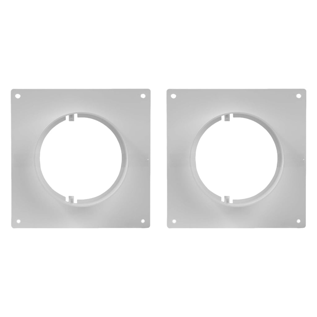 Sturdy Plastic Exhaust Fan Flanges Connectors for HVAC Systems 2 Pack ...