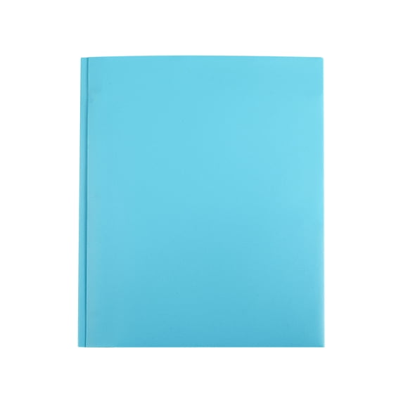 Sturdy Plastic Folders with Pockets and Prongs, Plastic Folders With 2 Pocket, Holds 9" x 11" Letter Size Paper, for School, Office and Home Use