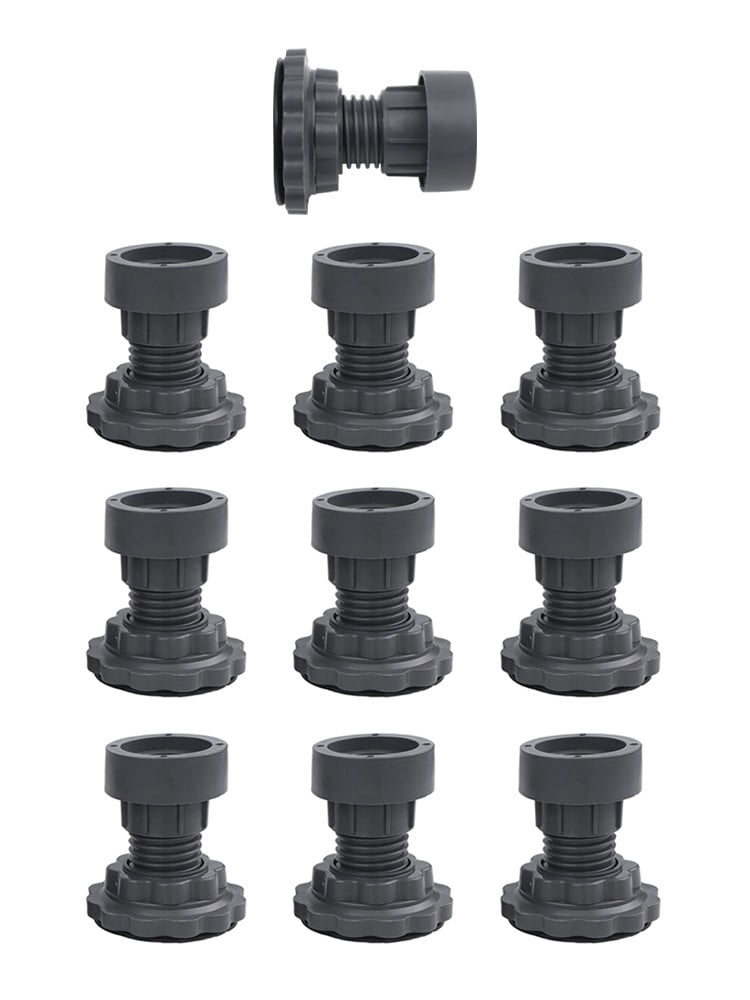 Sturdy Plastic Furniture Risers Adjustable Heights for Beds For Desks ...