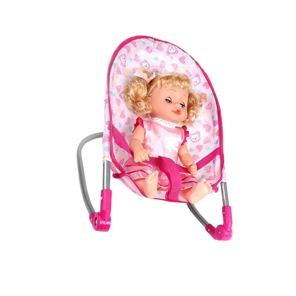 Sturdy Plastic Materials Doll Crib for Most Reborns Dolls with Iron Frame