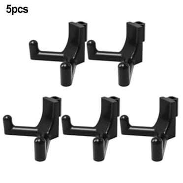 10-Pack 4-Inch Black Plastic Pegboard Hooks – Made In USA, Garage & Shop Organization