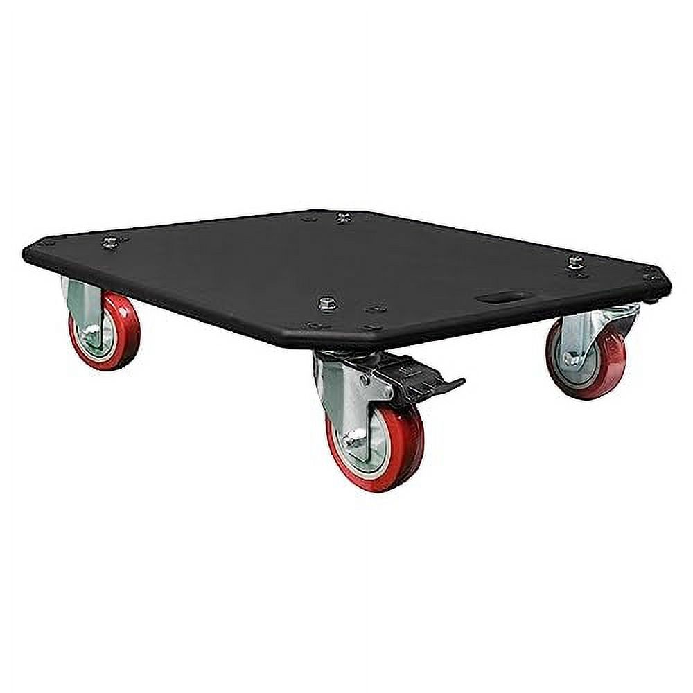 Sturdy Plywood Caster Board for Road/Rack Case Furniture Movers, with 4inch Wheels Brakes (STRC