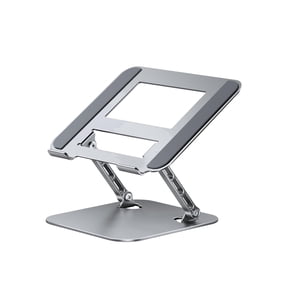 Adjustable And Foldable Laptop Stand With a Sturdy And Durable Base. Multi-Angle Adjustable Ergonomic Laptop Riser, Compatible With MacBook Air Pro, Laptops, And All 10-15.6 inch Laptops.