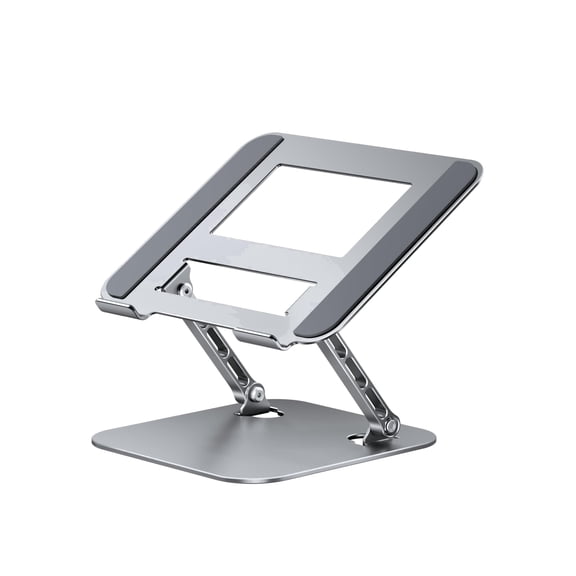Adjustable And Foldable Laptop Stand With a Sturdy And Durable Base. Multi-Angle Adjustable Ergonomic Laptop Riser, Compatible With MacBook Air Pro, Laptops, And All 10-15.6 inch Laptops.