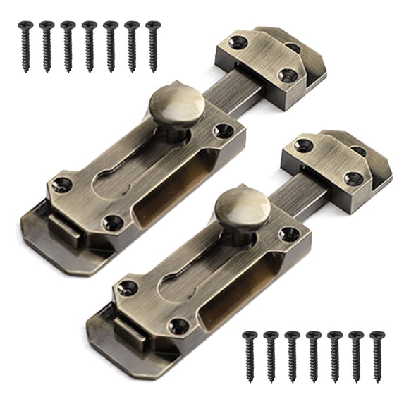 Sturdy Lock Sturdy Push Pull Door Lock Portable Accessory for Additional Security ...