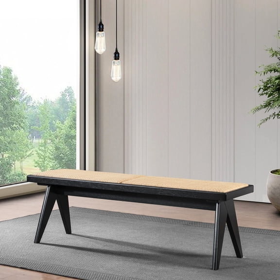 Sturdy Rubber Wood Construction | Serves as Reading Nook or Outdoor - View Spot | Blends Natural Textures with Contemporary Design