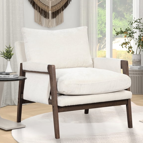 Sturdy Rubberwood Frame / For Living Rooms & Bedrooms / Comfortable Seating for Relaxation