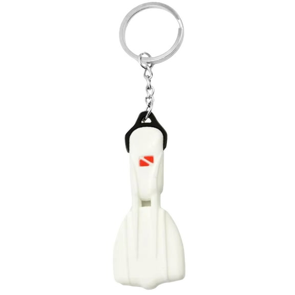 Sturdy Scubas Flippers Keychain Practical Scubas Diver Essential Silicone Dive Fin Keychain for Underwater Enthusiasts
