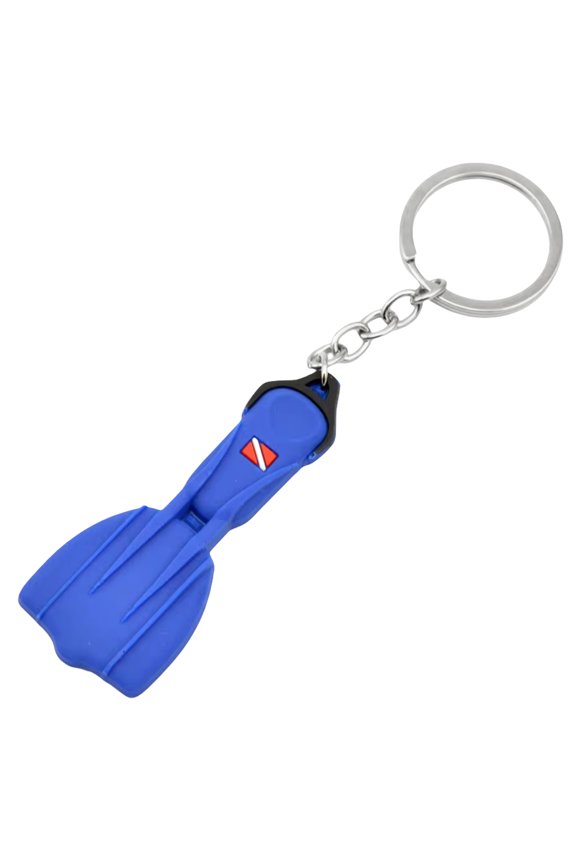 Sturdy Scubas Flippers Keychain Practical Scubas Diver Essential Silicone Dive Fin Keychain for Underwater Enthusiasts
