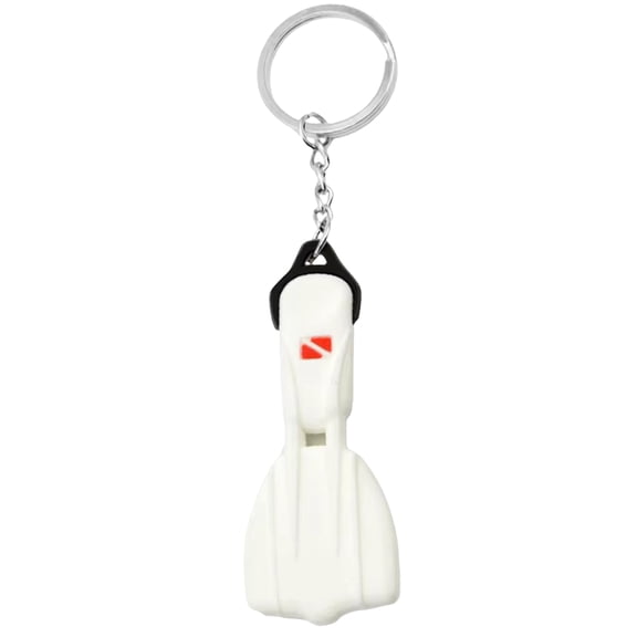 Sturdy Scubas Flippers Keychain Practical Scubas Diver Essential Silicone Dive Fin Keychain for Underwater Enthusiasts