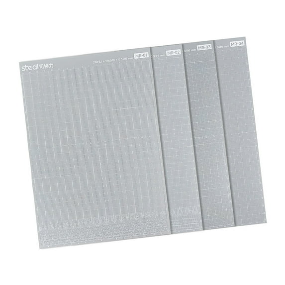 Sturdy Sheets For Model Building Easy Cut With Scissors Assorted Sizes