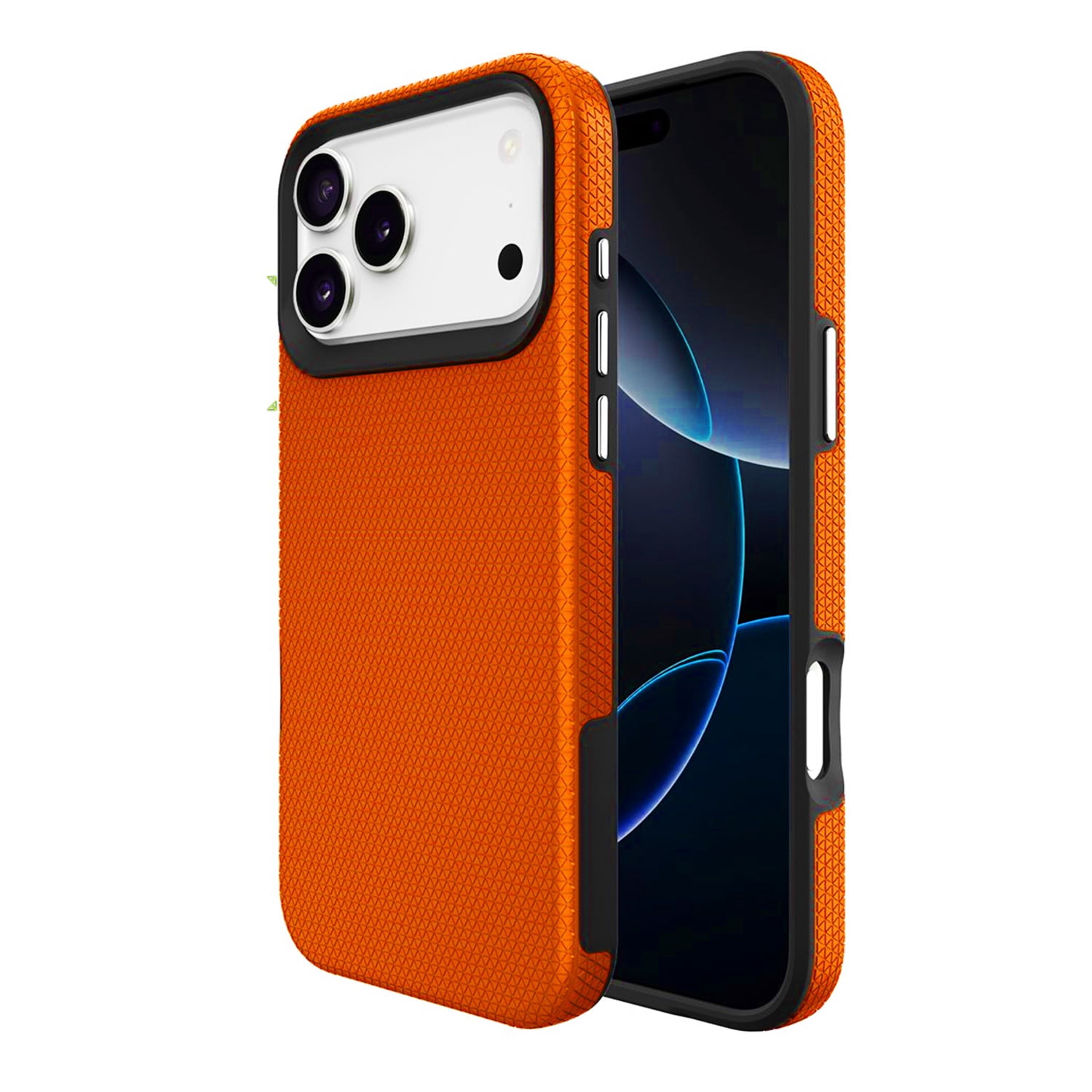 Sturdy Shock Absorption Protective Dual Layer Case for iPhone 17 Pro Max - Orange