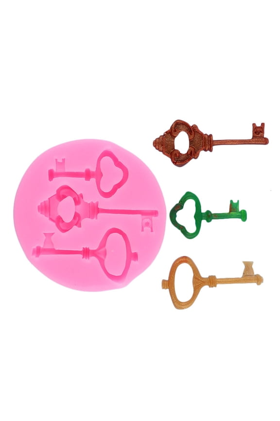 Sturdy Silicone Key Mold Jewelry Accessories Mold For Craft Enthusiasts To Create Vintage Styles Keychains