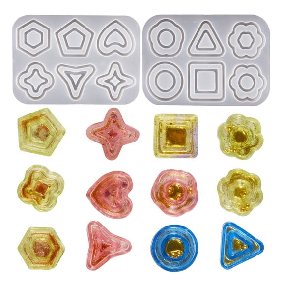 Sturdy Silicone Quick sand Casting Molds Multifunctional Resin Shaker Molds for Individualized Jewelry and Keychain Art