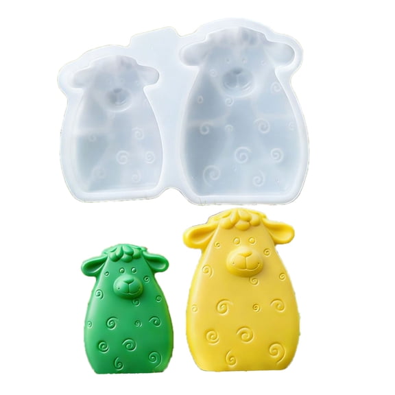 Sturdy Silicone Sheep Mould With Easy Releases Designs For Artisanal And Creation