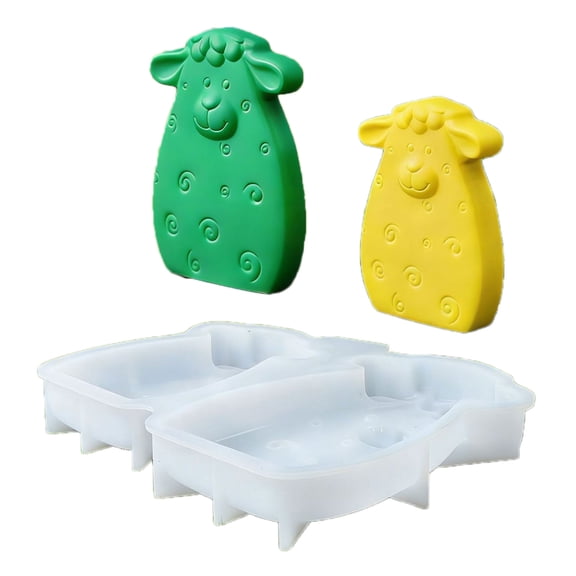 Sturdy Silicone Sheep Shaped Mould Ideal For Handmade Soaps And Decorative Craft