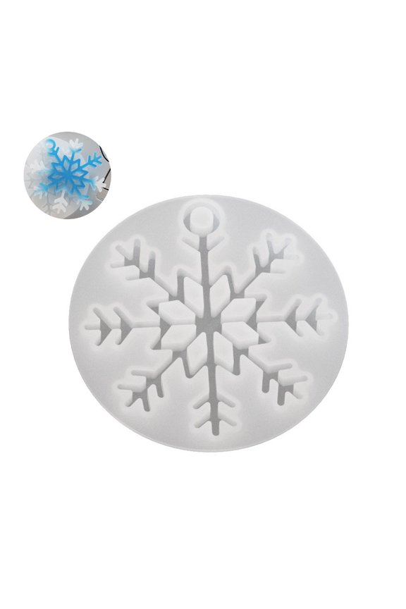 Sturdy Silicone Snowflake Resin Molds for DIY Jewelry Keychain Accessories