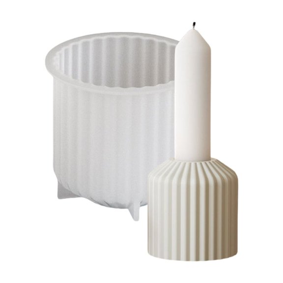 Sturdy Silicone Striped Stand Molds for Crafting Holders Great for Family Craft Activities