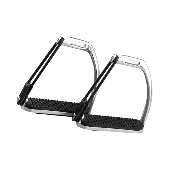 Sturdy Single Unit Cast Iron Stirrups For Riding Sports With Finish And Ergonomic Handle