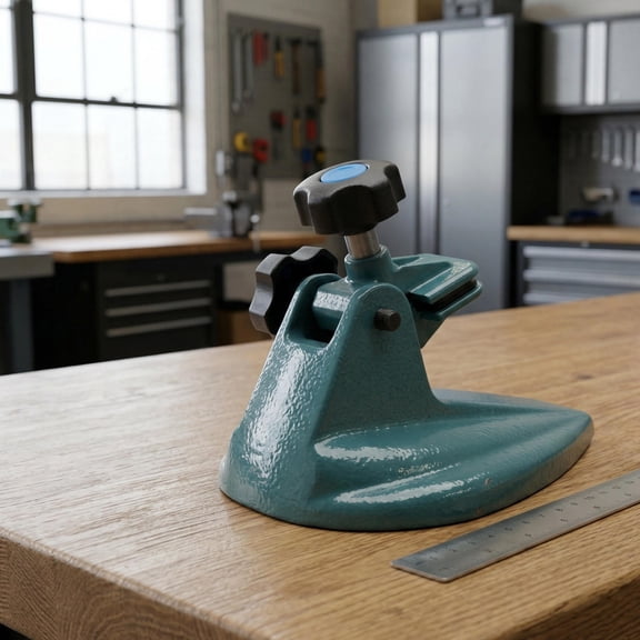 Sturdy Sky Blue Micrometer Support Stand with Quick Adjustment and Scratch Protection