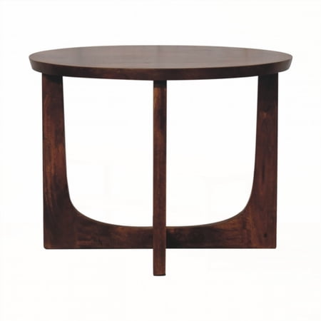 Sturdy Solid Wood End Table with Eye-Catching Design | Alice End Table