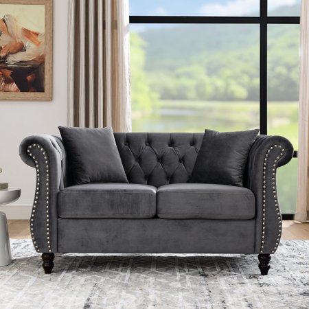 Sturdy Solid Wood Frame 2 Seater Chesterfield Sofa / Comfortable Resting Spot after a Busy Day