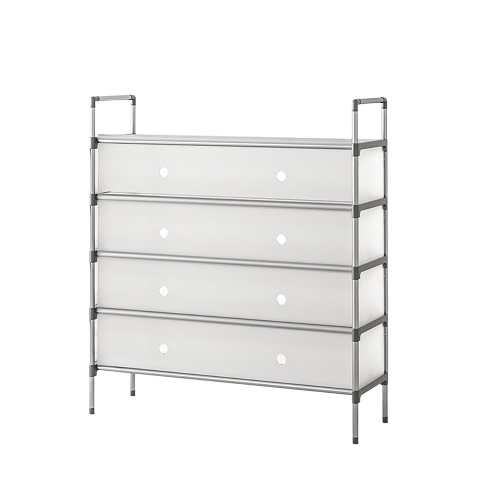 Sturdy Stackable Shoe Rack with Dust-Proof Design, Multi-Tier Storage ...