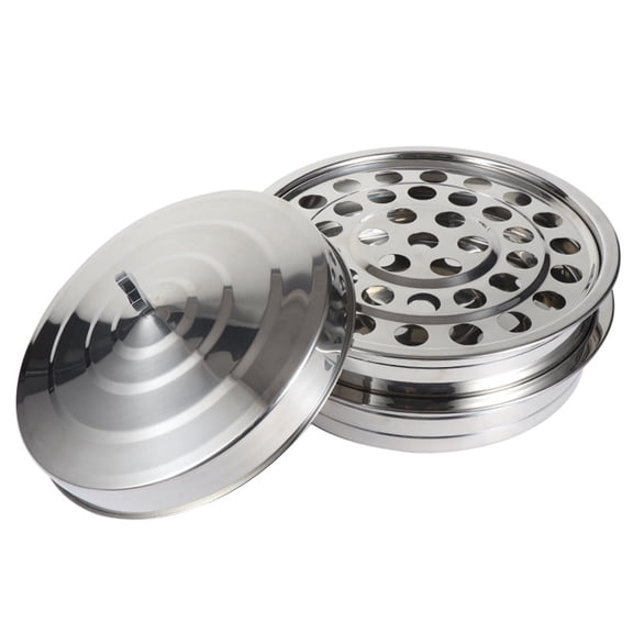 Sturdy Stainless Steel 39 Compartment Communion Serving Tray for Religious Event Lid Included Church Accessory